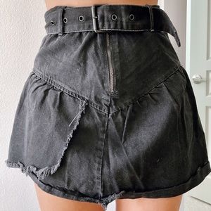 Zara denim skirt with belt